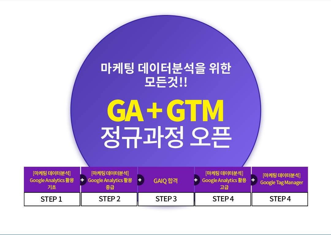 GA + GTM 정규과정 오픈
